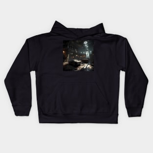 Arkham asylum inspired art Kids Hoodie